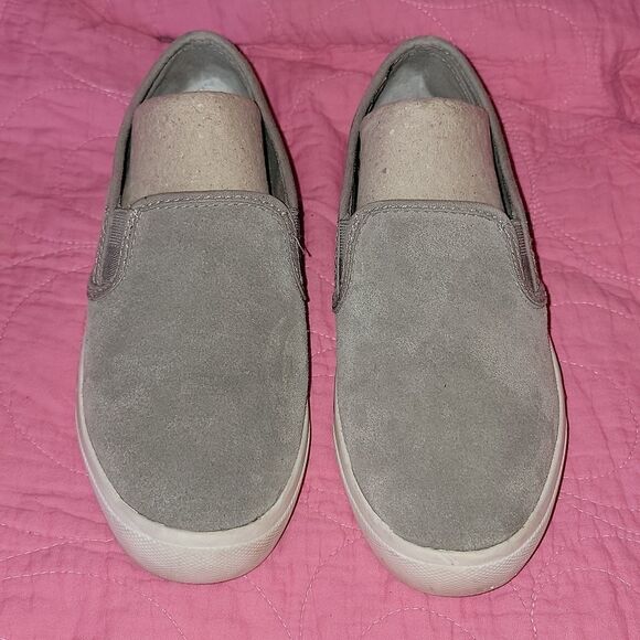 Sorel Campsneak Gray Soft Suede Slip On Sneakers 6 - Picture 3 of 7